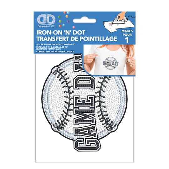 Diamond Dotz® Gameday Baseball Iron-On 'n' Dot Kit